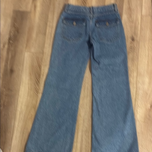NWT PacSun Blue Flare Wide Leg Jeans small - Picture 8 of 10